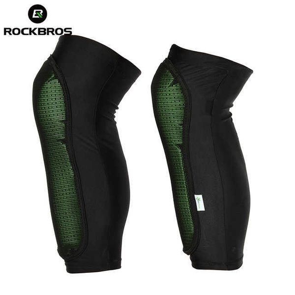 ROCKBROS Sport Knieprotektor Rodillera Deportiva Fahrrad Beinwärmer Sportschutzausrüstung Basketball Fußball Kniestütze Unterstützung Q0913