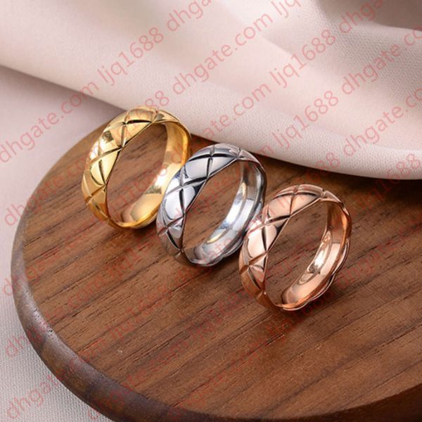 

fashion titanium steel diamond mesh ring women versatile temperament rose gold index finger ring personality couple ring, Silver