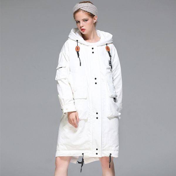 

down jacket 2021 winter fashion even 90 white duck thickened pie to overcome large women's, Black