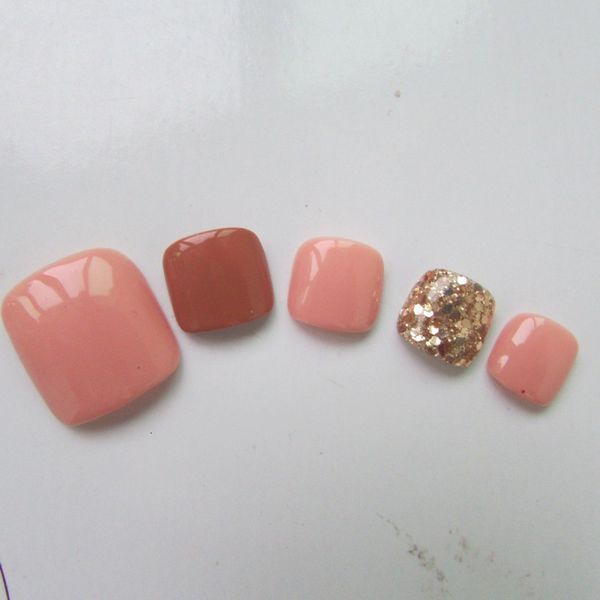 

handmade papy po bride fake nail finished product patch, Red;gold