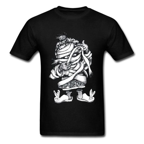 

men's t-shirts classic black tshirt men scottish mummy t-shirt funny t shirt slippers group round tees clothes 100% cotton, White;black
