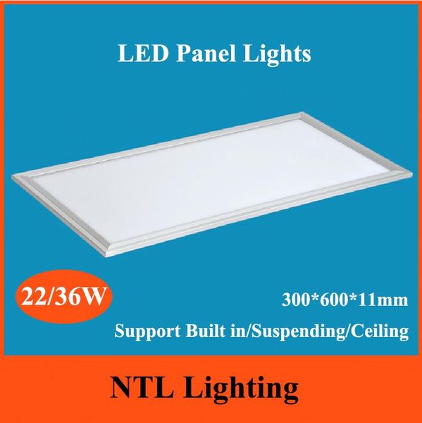 

panel lights ultra thin 300*600 22w 36w led 300x600 ceiling light support built in suspending for office home el