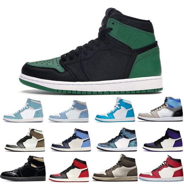 

brand new 1s man's basketball shoes turbo hyper royal unc dark mocha obsidian tie dye court purple bred toe cactus jack chicago twist u