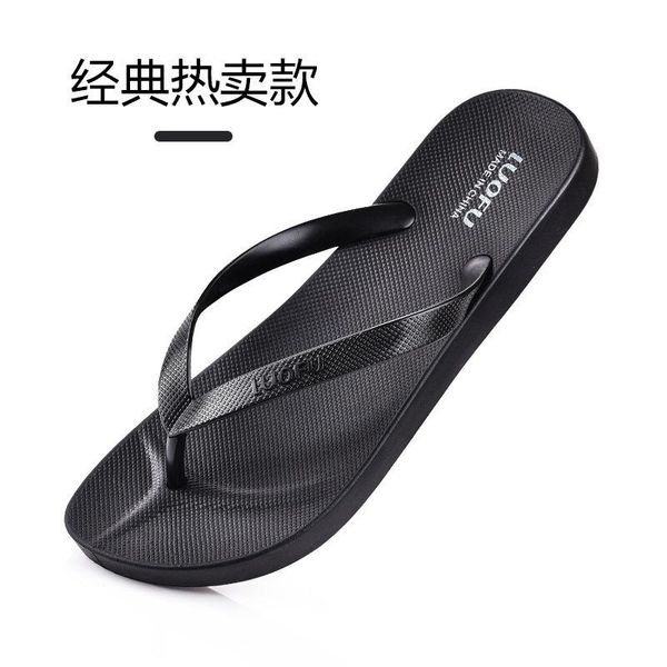 

slippers 2022 brand designer sandals flip flops women casual flat solid color fashion beach slides, Black