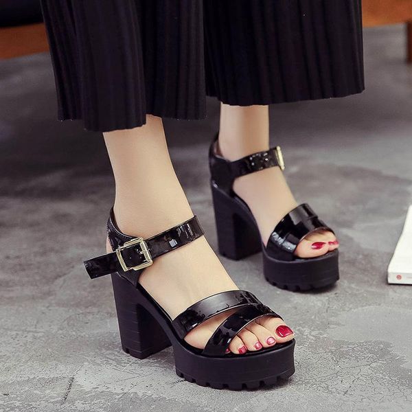 

sandals fashion shoes women dresses for 2021 wedge summer pu heeled female ladies white black size 35 36 37 38 39
