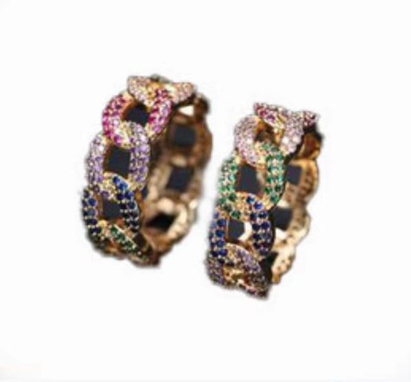 

cluster rings luxury colorful for women micro pave full cubic zirconia stone gold color copper engagement punk fashion charm finger ring, Golden;silver