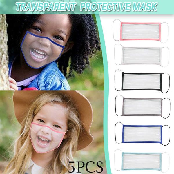 

children clear window visible exprsion for the deaf and hard of hearing mascarilla monder scarf halloween cosplay mask