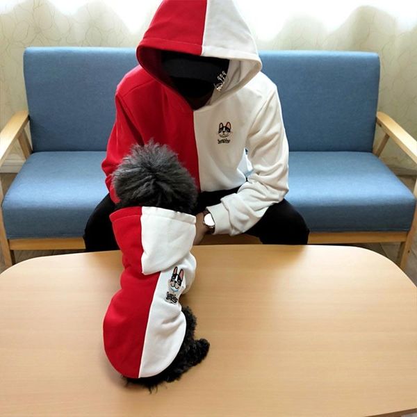 

dog apparel pet matching clothes patchwork hoodie fashion coat jacket s-6xl medium large dogs costume puppy clothing ropa perro