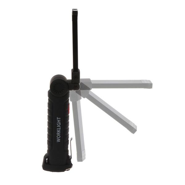 

portable 5 mode cob led work light torch usb rechargeable magnetic