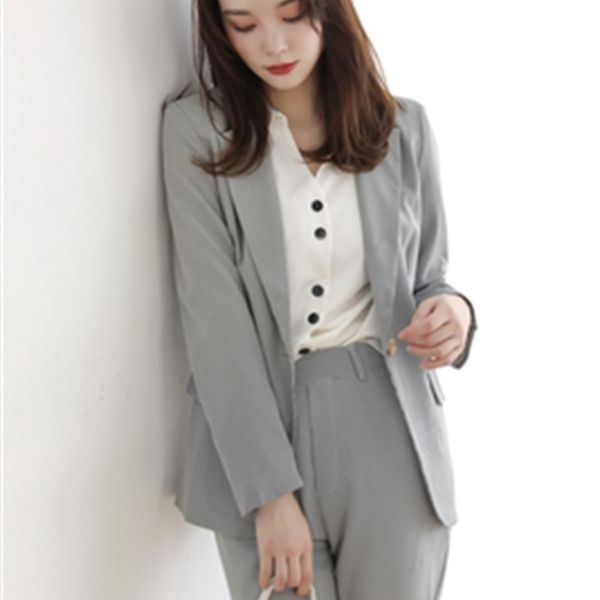 

women's two piece pants zawfl - women's two-piece suit, long sleeved plaid trousers 2021 fashion office suit, White