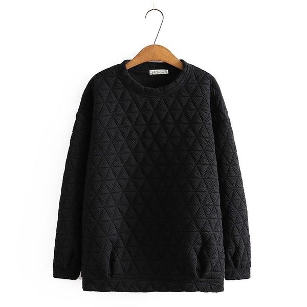 

women's hoodies & sweatshirts plus size xl-3xl black beige vintage autumn winter casual solid color outerwear