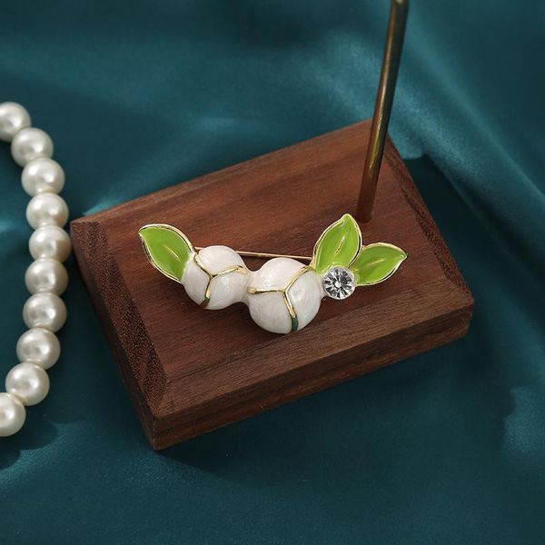 

pins, brooches muylinda magnolia flower enamal pin brooch for women costume clothes jewelry scarf clip pins accessories, Gray