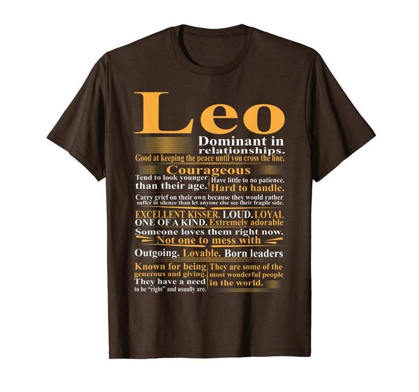 

leo zodiac dominant in relationship tshirt, White;black