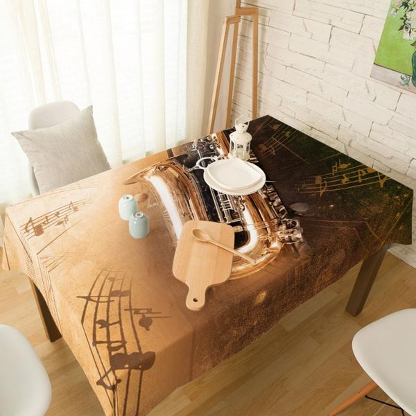 

table cloth saxophone musical instrument tablecloth linen cotton spandex elastic dining chair slipcover kitchen cover