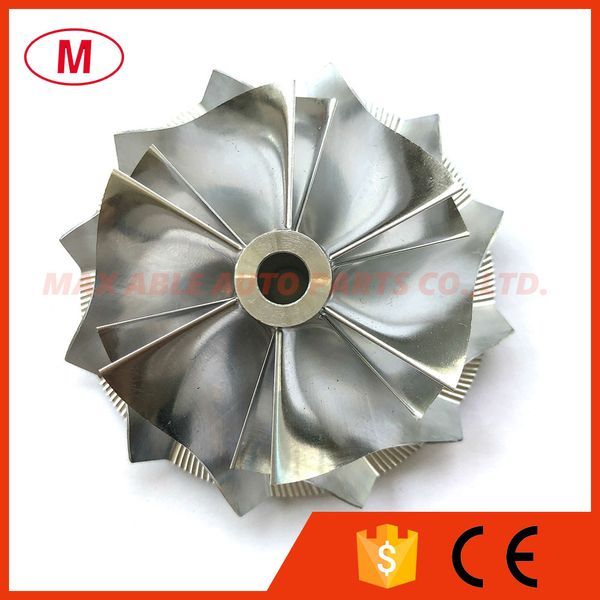 

tb25 445436-0009 47.20/60.13mm 6+6 blades performance turbocharger turbo billet compressor wheel/aluminum 2618/milling wheel for cartridge/c