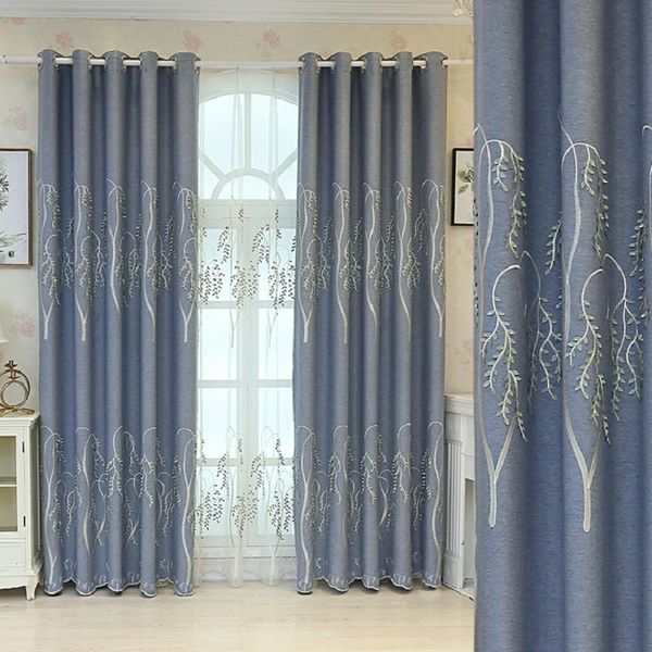 

curtain & drapes european style velvet jean leaf relief cloth living room bedroom