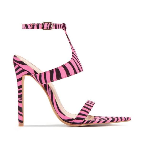 

sandals casual high-heeled women's pink elegant, Black