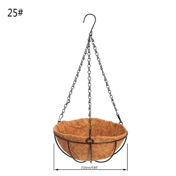 

planters & pots hanging coconut vegetable flower pot basket liners planter garden decor iron art q1qc
