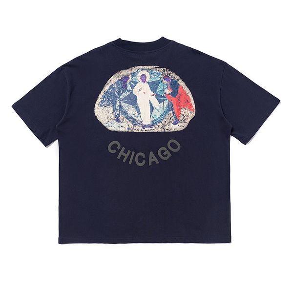 

2021 new t shirts men women oversize 3d foam print cotton 1:1 version kanye west hip hop tees jesus is king t-shirt nt5p, White