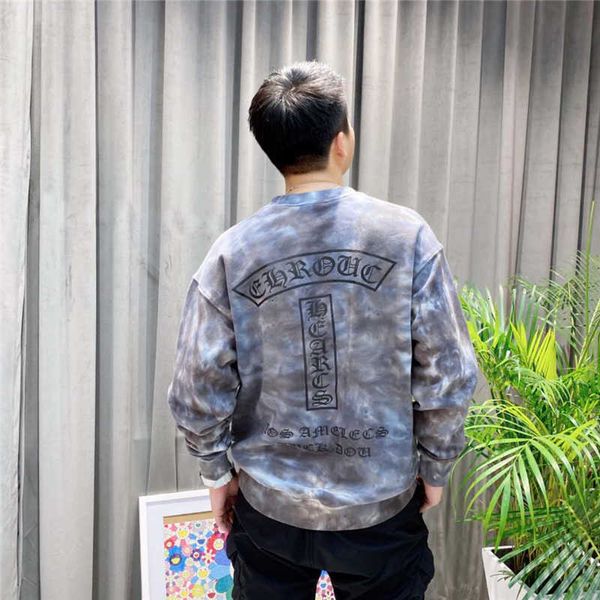 

crosin camouflage cotton sweater men's fashion brand ch horseshoe sanskrit print round neck loo, Black;gray