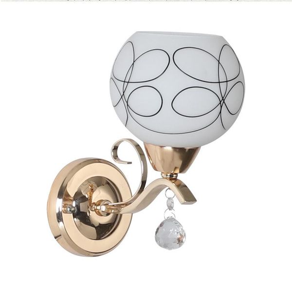 

e27 indoor wall lights fixture bedroom living room stair sconce silver or gold