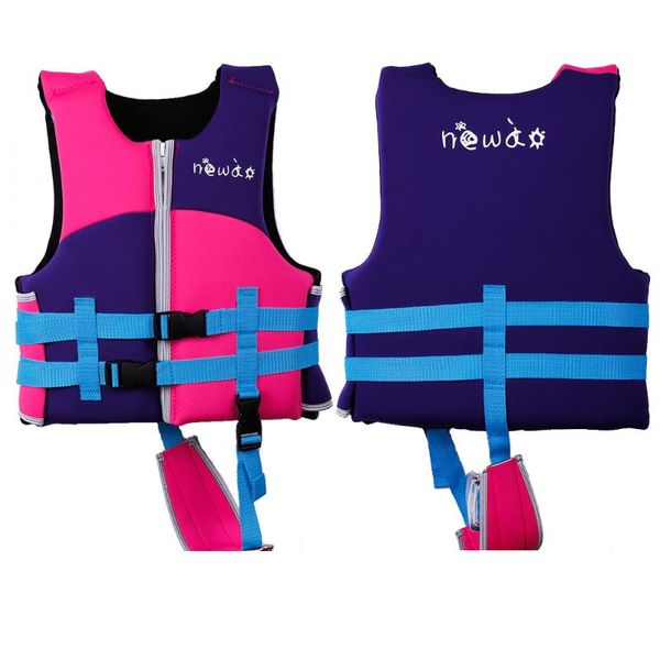 

life vest & buoy neoprene children kids swim lifesaving jacket aid flotation device buoyancy kayaking boating surfing safety survival suit
