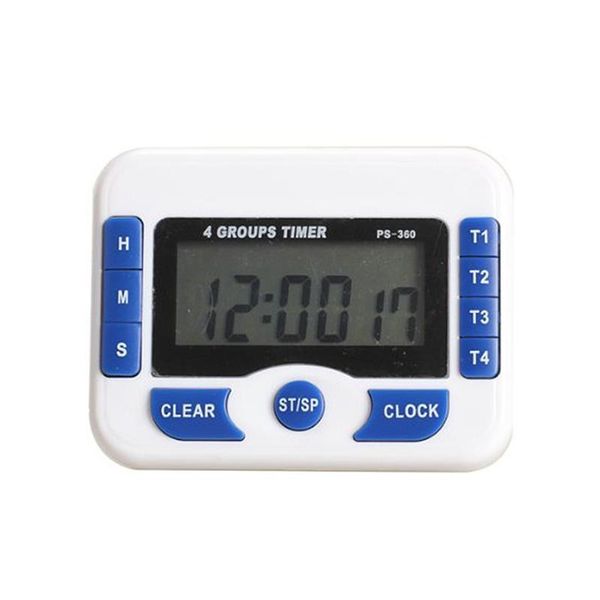 

kitchen timers 3-channel count down timer digital display clock timing device precise blue