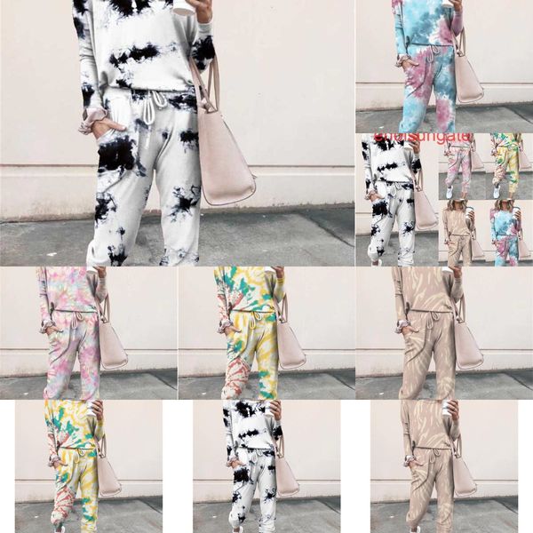 

factoryg0kiprinted autumn and winter 2021 leisure home wear long sleeve women's suit, Black;white