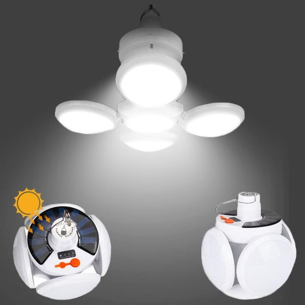 

camping lantern rechargeable led portable lighting solar power emergency lamp for night market ufo foldable light garden