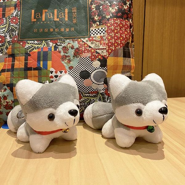 

keychains husky doll cute key chain plush bag pendant gift wholesale, Silver