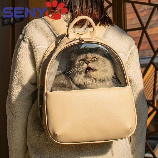 

cat carriers,crates & houses bag going out backpack high-value and visible transparent for cats dogs pet supplies