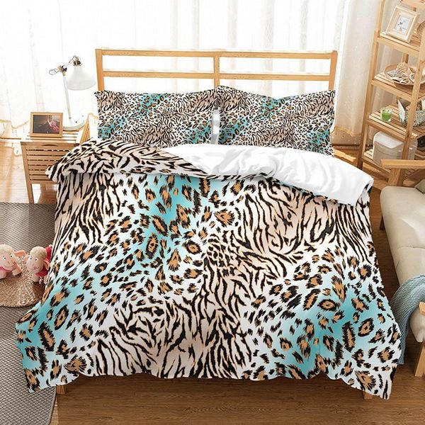 

bedding sets 3d leopard and animal set luxury bed cover  size