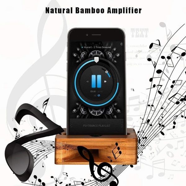

cell phone mounts & holders design deskstand holder multifunction bamboo wooden mobile music office home mount