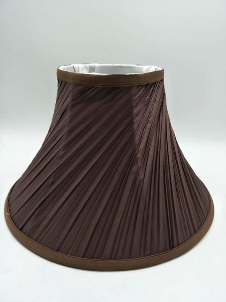 

e27 art deco lamp shade for table lamp horn shape coffee color fabric lampshade modern style cover for desk