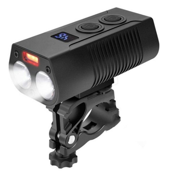 

bike lights qb201 usb rechargeable bicycle front light strong 750 lumens easy to install and waterproof