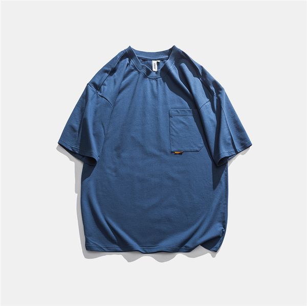 

it's not vulgar. 2021 summer new trend solid color short sleeve t-shirt, simple personality and casual t-shirt trend, Black