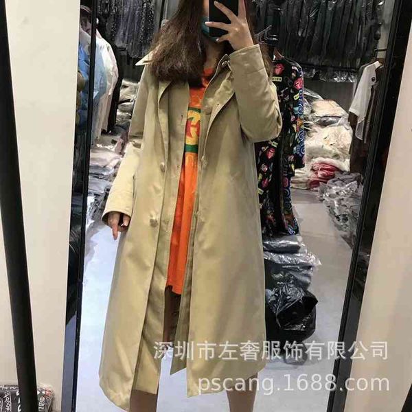 

european high-end women's clothing autumn and winter long fake two-piece work clothes parker down jacket, Black