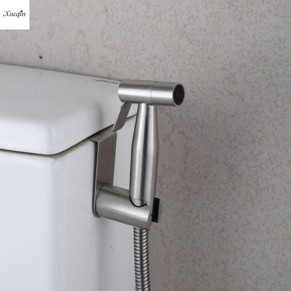 

g1/2 304 stainless steel handheld bidet spraytoilet nozzle sprayer shower set 2modes douche kit bidet faucet 2type adaptor