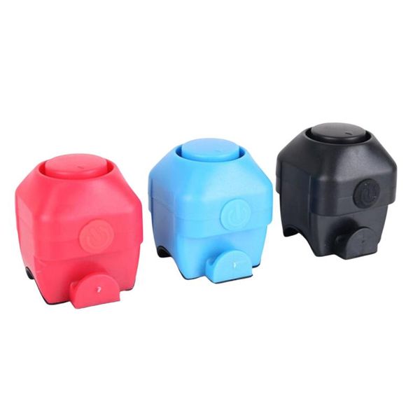 

bike horns 3 color road electric bicycle bell mini speaker plastic horn colorful small built-in button battery accessory