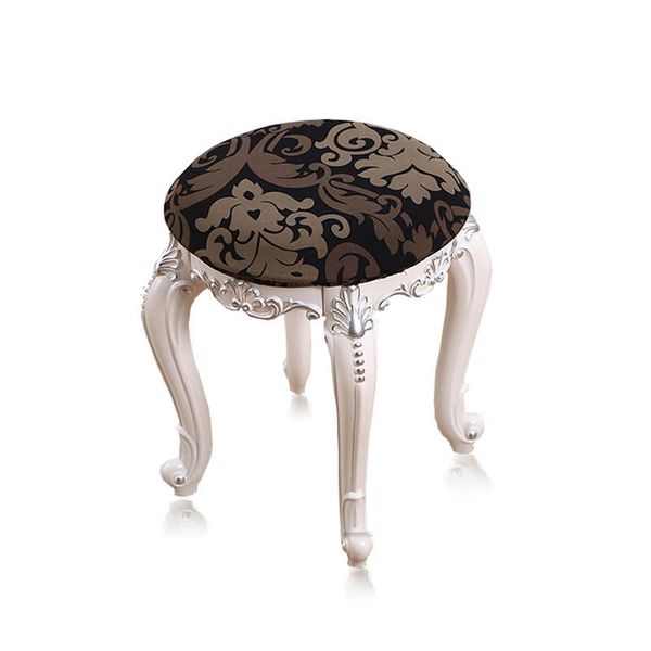 

chair covers airldianer round makeup stool cover bar elastic seat home slipcover chairs