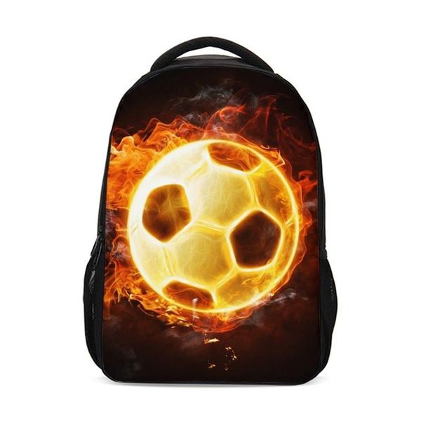 

backpack backpacks for boys girls fashion fire football 3d printing bookbag school bag teenage kids rugzak plecak satchel mochila escolar