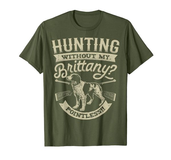 

Hunting Without My Brittany Pointless T shirt Vintage Dog, Mainly pictures