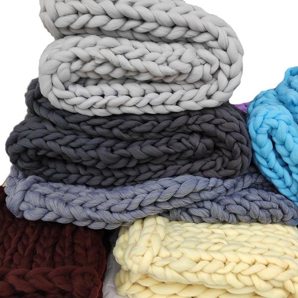 

blankets 2021 arrival 100% acrylic knitted nordic soild color sofa throw blanket travel tv nap air condition bed mat