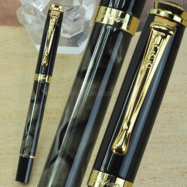 

jinhao 500 green and golden medium nib fountain pen new