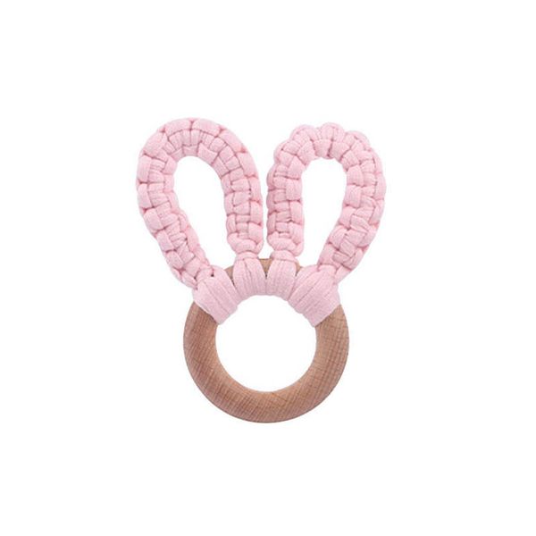 

baby pacifiers natural wooden hand crochet knitting infant feeding teething teether newborn teeth practice toys kids chew toy b8132