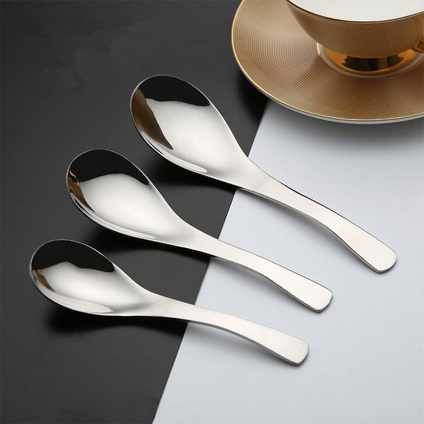 

304 stainless steel spoon soup spoon rice thickened tableware