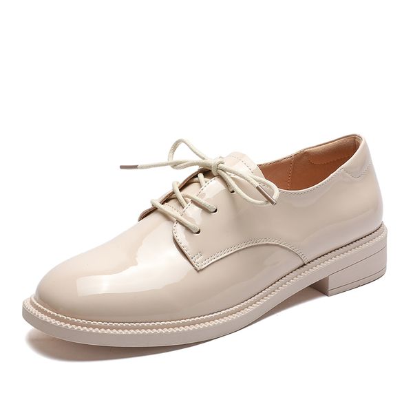 

women whoes students casual shoes spring set shoes thick black genuel leather japanese school shoes loafers square sandals brand