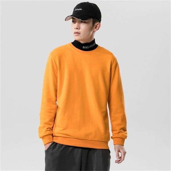 Ho Venda Masculina Moletom Moletom Com Capuz Outono Outono Novo Estilo Patchwork O-pescoço mangas compridas Pullover Sueter LJ201222