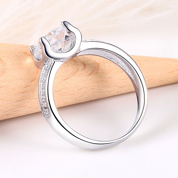 

fashion ring high-end tonglin foreign trade cross-border 925 silver index finger female cow head european and american
