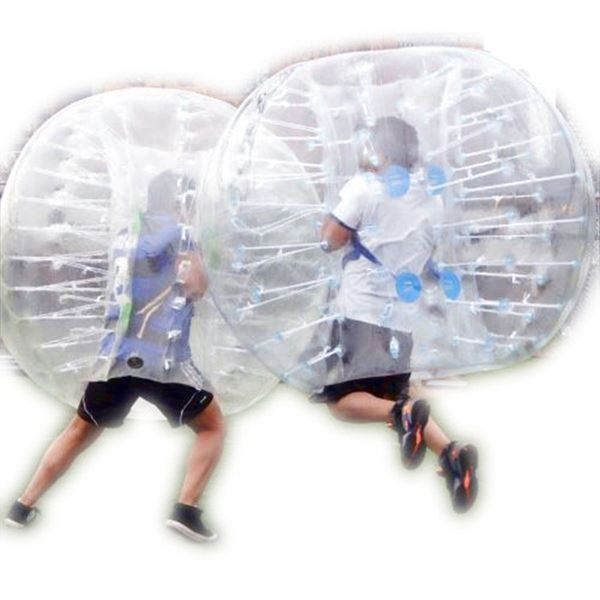 Buttafuori gonfiabili di calcio della palla della bolla Bubblesoccer Body Zorbs Qualità assicurata 1.2m 1.5m 1.8m Consegna gratuita